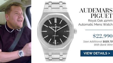 james corden audemars piguet|James Corden's Impressive Watch Collection: Audemars Piguet, .